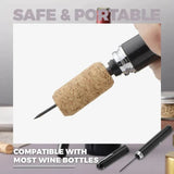 Moonval Air Pump Bottle Opener, Pneumatic Cork Remover for Wine Bottles