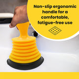 Moonval Mini Drain Plunger, Compact Sink & Bathroom Drain Clog Remover with Strong Suction