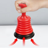 Moonval Mini Drain Plunger, Compact Sink & Bathroom Drain Clog Remover with Strong Suction