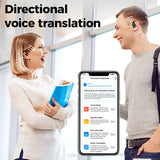 Moonval AI Translation Earbuds, Wireless Noise-Cancelling Bluetooth Translator Headphones