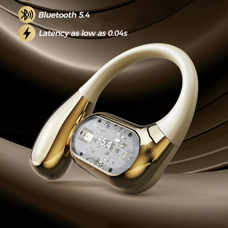 Moonval AI Translation Earbuds, Wireless Noise-Cancelling Bluetooth Translator Headphones