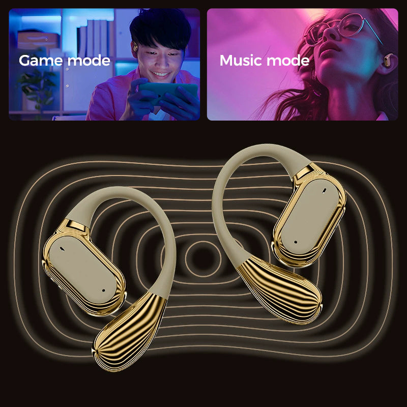 Moonval AI Translation Earbuds, Wireless Noise-Cancelling Bluetooth Translator Headphones