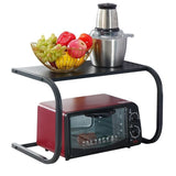 Moonval Microwave Oven Rack, Reinforced Steel Countertop Storage Shelf
