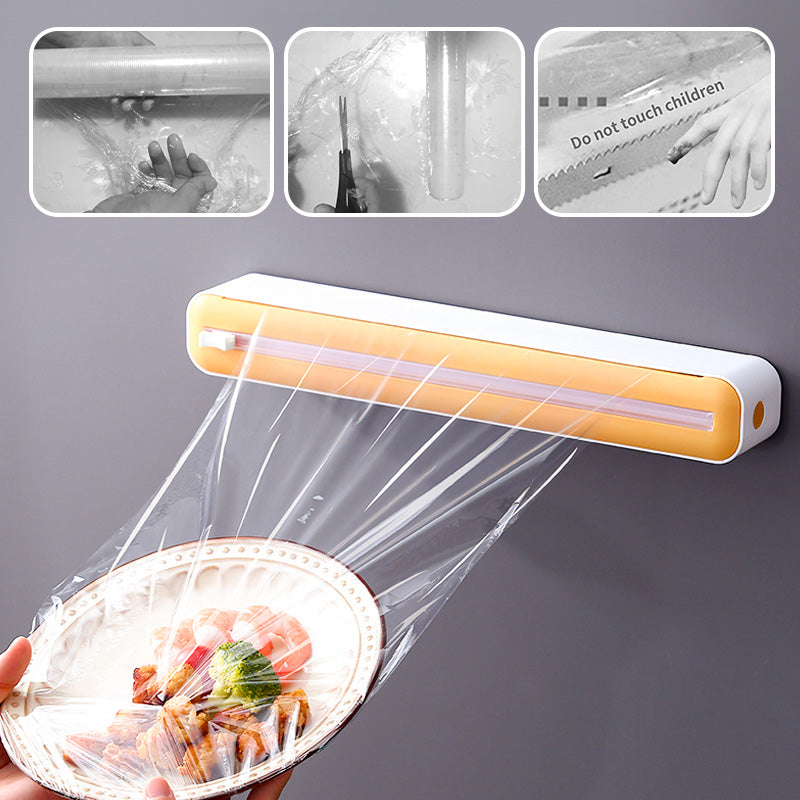Moonval 3-in-1 Magnetic Wrap Dispenser with Cutter for Foil, Film and Baking Paper