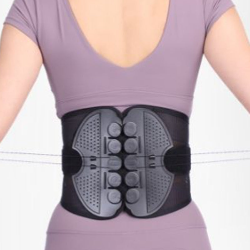 Moonval Adjustable Lumbar Support Belt, Breathable Back Brace for Waist Support & Daily Comfort