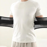 Moonval Adjustable Lumbar Support Belt, Breathable Back Brace for Waist Support & Daily Comfort