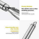 Moonval Fish Scaler, Manual Stainless Steel Fish Scale Remover Kitchen Tool