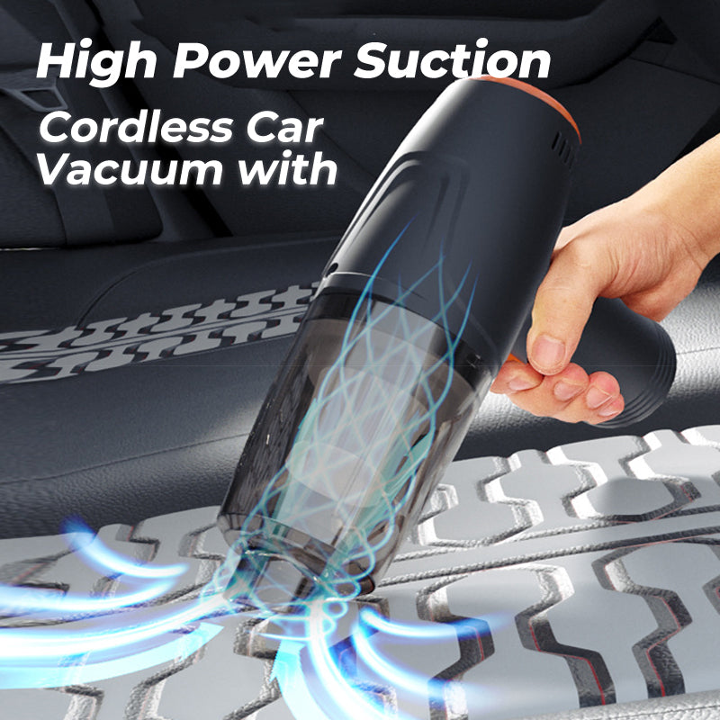 Moonval Cordless Car Vacuum, High-Suction Portable Handheld Vacuum Cleaner for Car, Home & Office