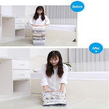 Moonval Vacuum Compression Storage Bags, 3D Space-Saving Vacuum-Free Storage Bags