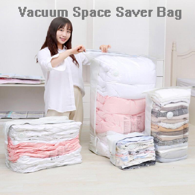 Moonval Vacuum Compression Storage Bags, 3D Space-Saving Vacuum-Free Storage Bags