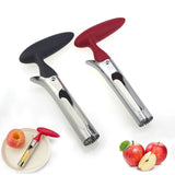 Moonval Fruit & Vegetable Corer, Stainless Steel Seed Remover for Peppers, Tomatoes & Produce