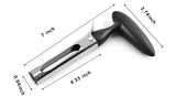 Moonval Fruit & Vegetable Corer, Stainless Steel Seed Remover for Peppers, Tomatoes & Produce