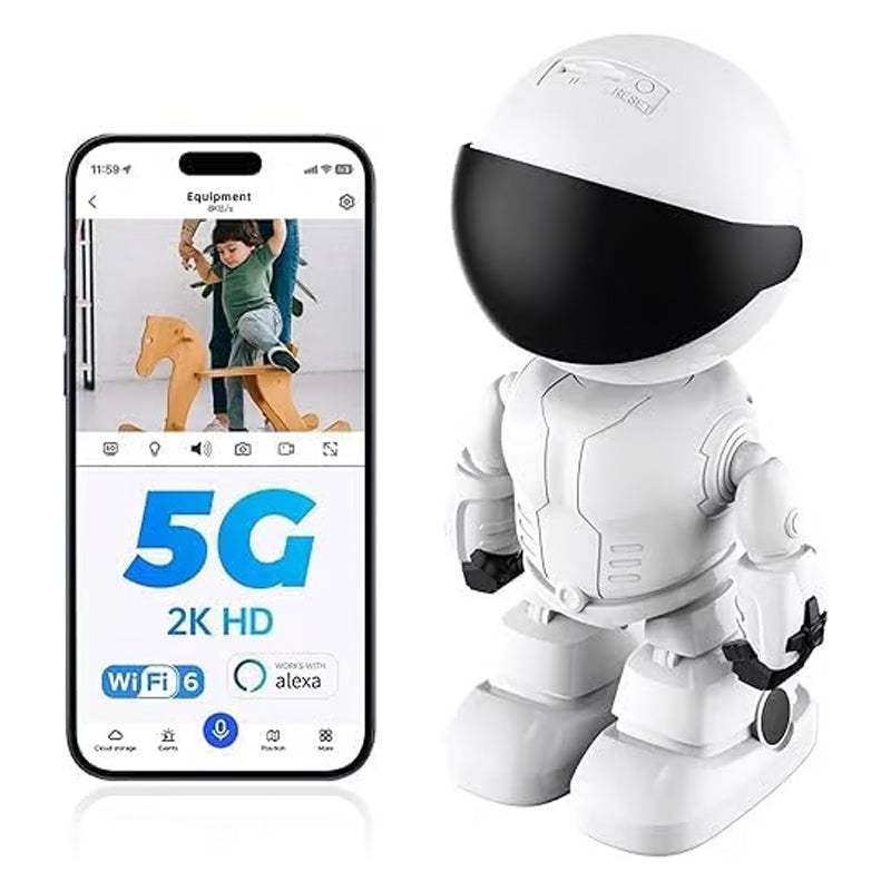 Moonval Wireless Indoor Security Camera, Smart AI Surveillance Camera with Motion Detection & Two-Way Audio