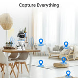 Moonval Wireless Indoor Security Camera, Smart AI Surveillance Camera with Motion Detection & Two-Way Audio
