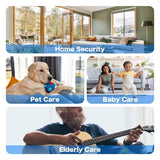 Moonval Wireless Indoor Security Camera, Smart AI Surveillance Camera with Motion Detection & Two-Way Audio