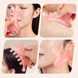 Moonval Gua Sha Scalp Massager Comb, Multifunction Hair & Scalp Massage Tool for Relaxation