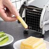 Moonval Potato & Cucumber Slicer, Multifunction Stainless Steel Vegetable Cutter for Kitchen Prep