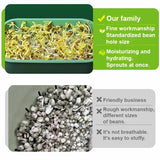 Moonval Stackable Bean Sprout Growing Box, Multi-Layer Sprouting Tray for Home Seed Germination