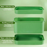 Moonval Stackable Bean Sprout Growing Box, Multi-Layer Sprouting Tray for Home Seed Germination