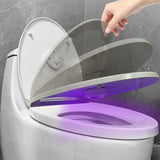 Moonval UV Toilet Bowl Light, Motion-Activated LED Night Light for Bathroom with Automatic Illumination