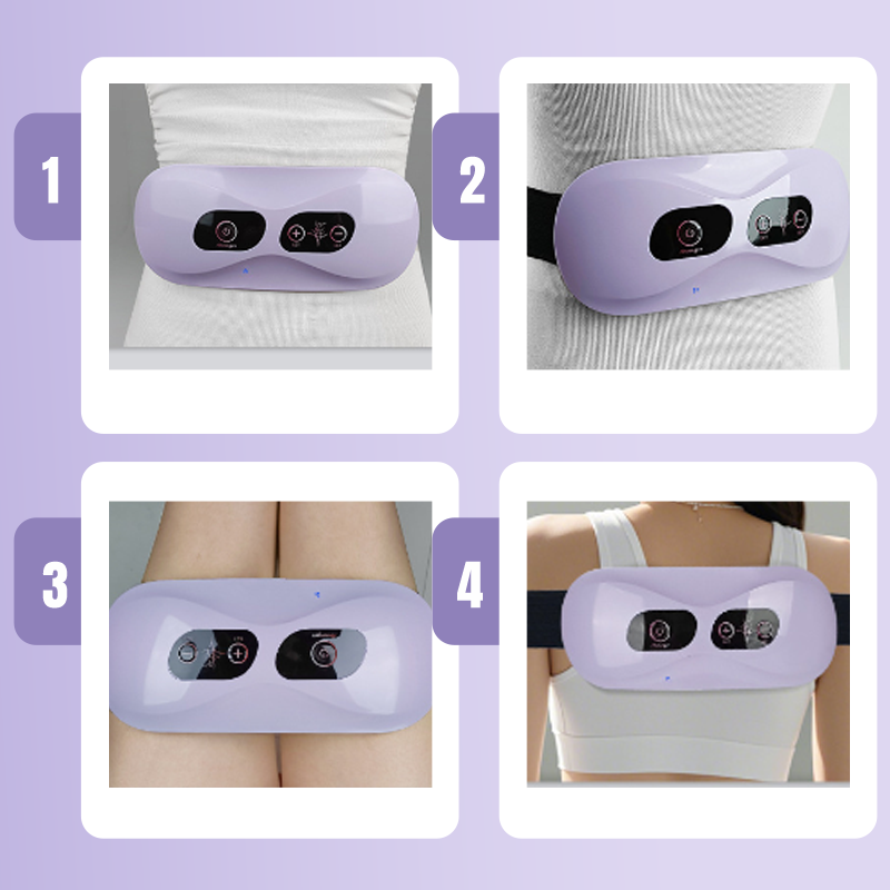 Moonval Handheld Body Massager, Portable Deep Tissue Massage Device with Adjustable Speed