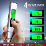 Moonval Water Quality Tester, Digital Multifunction TDS, EC & Temperature Meter for Drinking Water