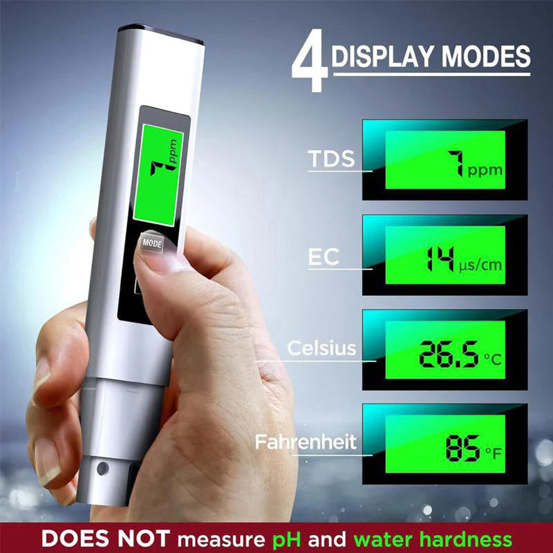 Moonval Water Quality Tester, Digital Multifunction TDS, EC & Temperature Meter for Drinking Water