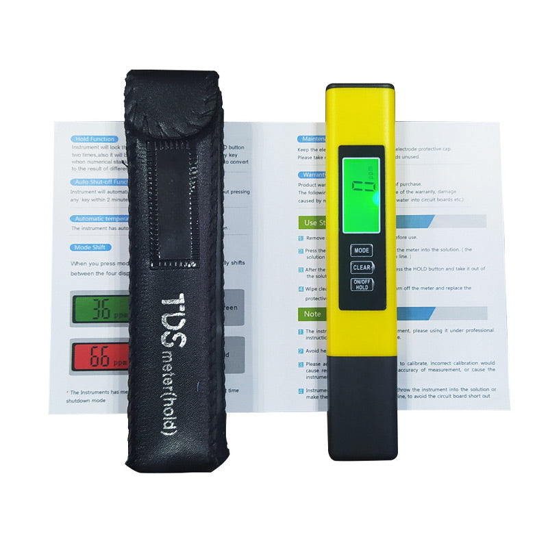 Moonval Water Quality Tester, Digital Multifunction TDS, EC & Temperature Meter for Drinking Water