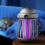 Moonval Rechargeable USB Bug Zapper, Portable Electric Insect Killer for Indoor & Outdoor Use