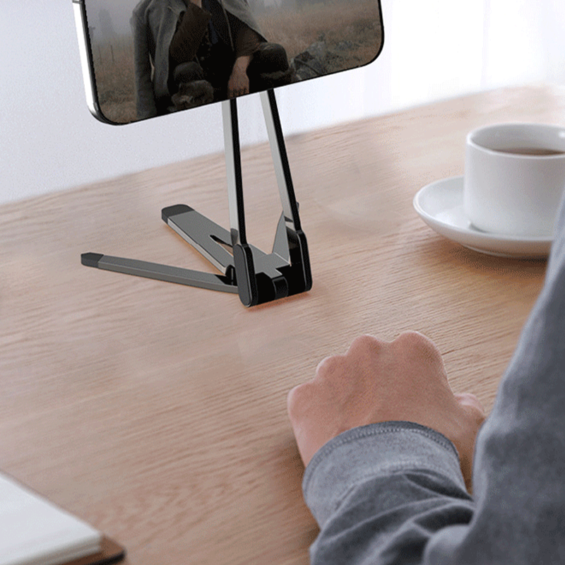 Moonval 4-in-1 Magnetic Phone Stand, Foldable MagSafe Tripod with Carabiner Clip