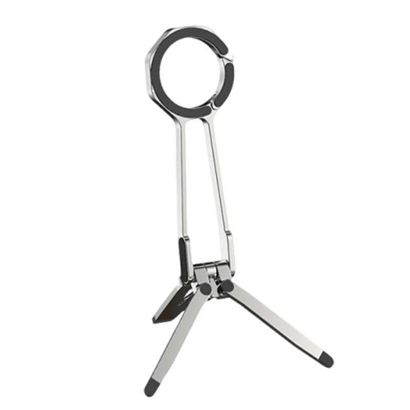 Moonval 4-in-1 Magnetic Phone Stand, Foldable MagSafe Tripod with Carabiner Clip