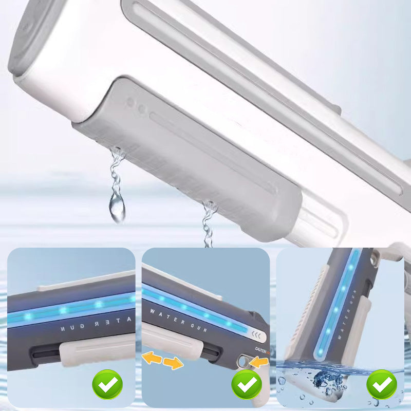Moonval Long-Range Electric Water Sprayer, Rechargeable LED Pressure Washer Gun for Garden & Car Cleaning