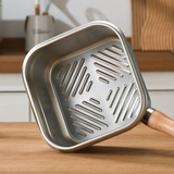 Moonval Multifunctional Stainless Steel Fryer Pot Set with Basket, Steamer Rack & Lid