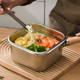 Moonval Multifunctional Stainless Steel Fryer Pot Set with Basket, Steamer Rack & Lid
