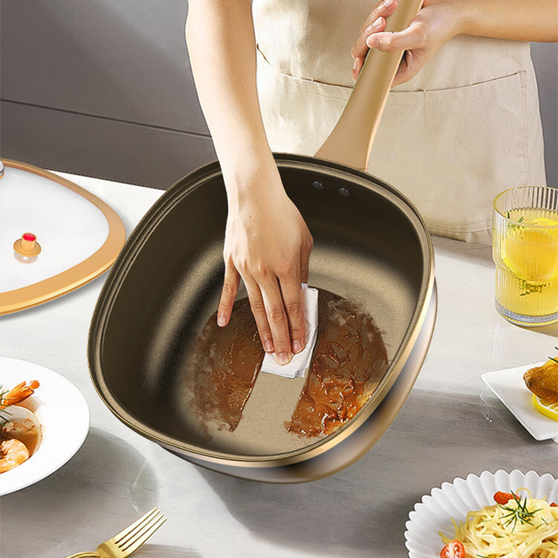 Moonval 12-Inch Titanium Nonstick Pot with Lid, Multi-Purpose Stock Pot for Everyday Cooking