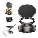 Moonval Magnetic Vacuum Phone Holder, 360° Adjustable Suction Mount for Car & Desk