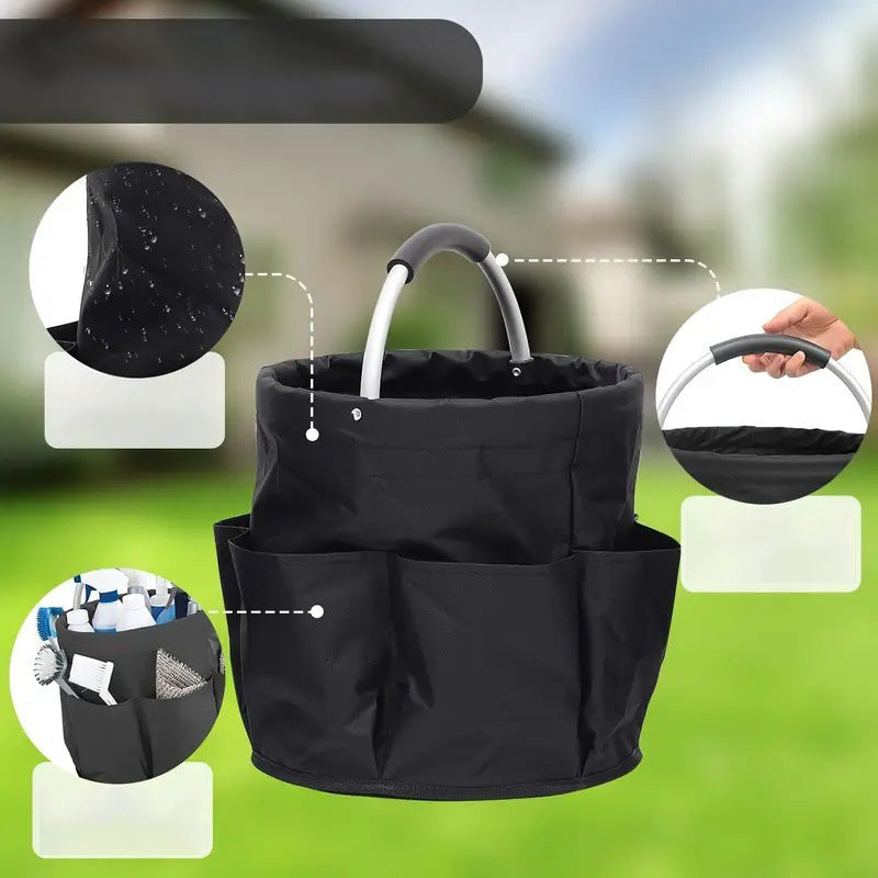 Moonval Gardening Tool Storage Bag, Foldable Organizer with Pockets and Carry Handle
