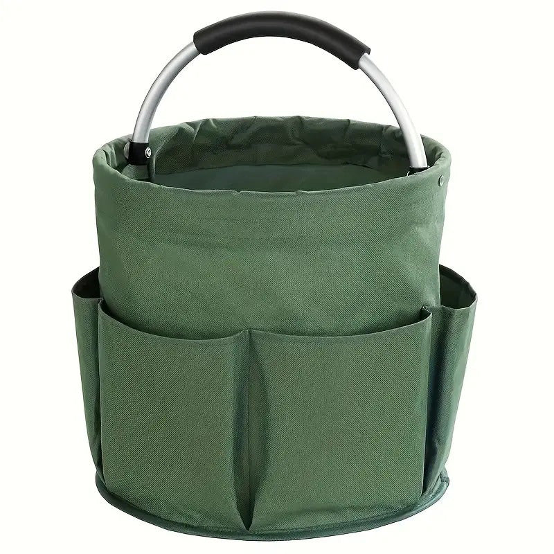 Moonval Gardening Tool Storage Bag, Foldable Organizer with Pockets and Carry Handle