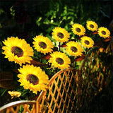 Moonval Sunflower Solar Garden Lights, Waterproof LED Outdoor Pathway Lights for Yard & Patio