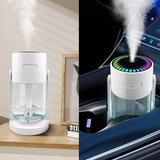 Moonval 2-in-1 Star Projector & Humidifier, LED Galaxy Night Light with Cool Mist Diffuser