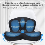 Moonval Memory Foam Seat Cushion, Ergonomic Non-Slip Chair Cushion for Office & Travel