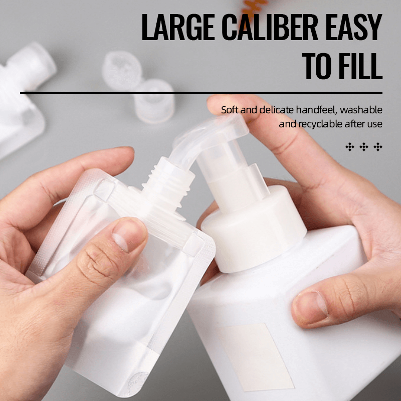 Moonval Travel Toiletry Bottles Set, 10-Piece Refillable Leakproof Containers for Toiletries & Cosmetics