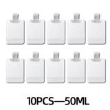 Moonval Travel Toiletry Bottles Set, 10-Piece Refillable Leakproof Containers for Toiletries & Cosmetics