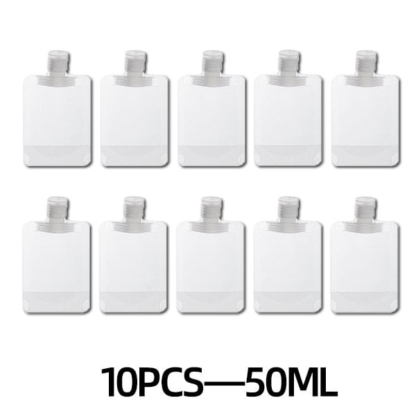 Moonval Travel Toiletry Bottles Set, 10-Piece Refillable Leakproof Containers for Toiletries & Cosmetics