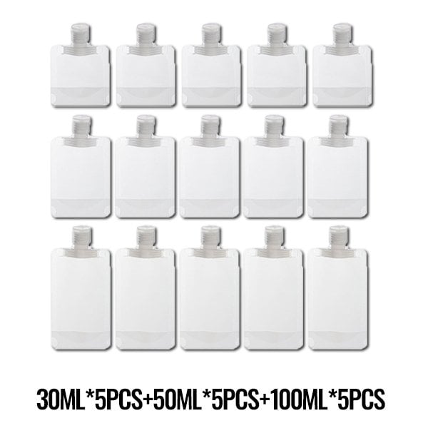 Moonval Travel Toiletry Bottles Set, 10-Piece Refillable Leakproof Containers for Toiletries & Cosmetics