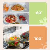 Moonval Plastic Wrap Dispenser with Cutter, Refillable Cling Film Storage Box