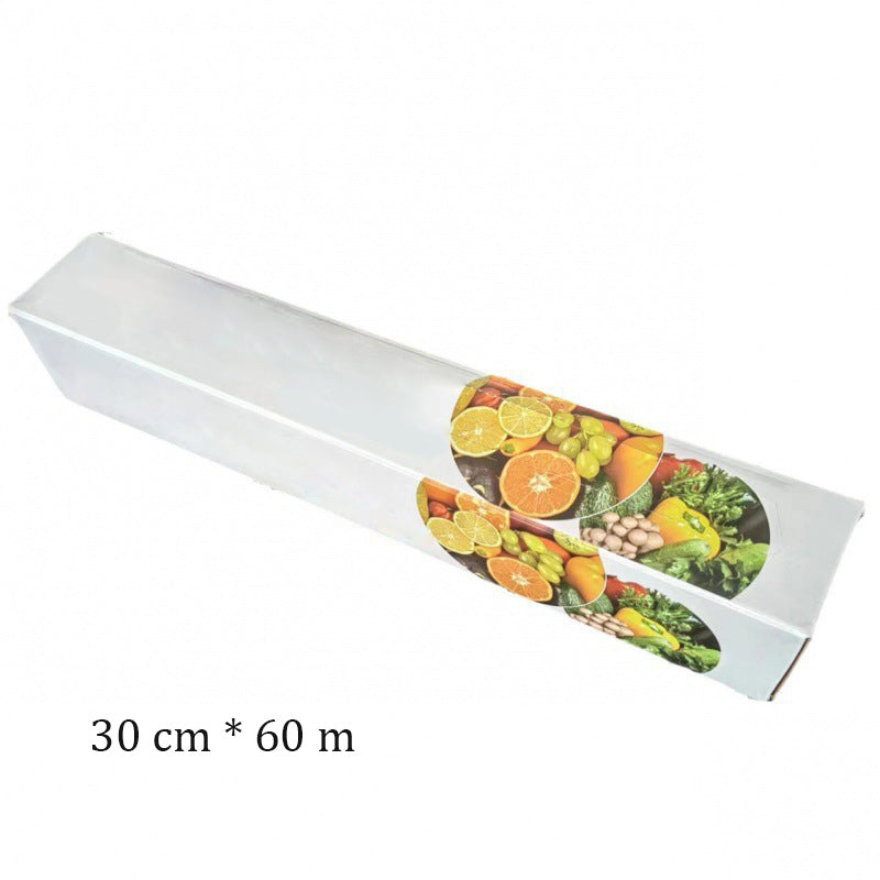 Moonval Plastic Wrap Dispenser with Cutter, Refillable Cling Film Storage Box