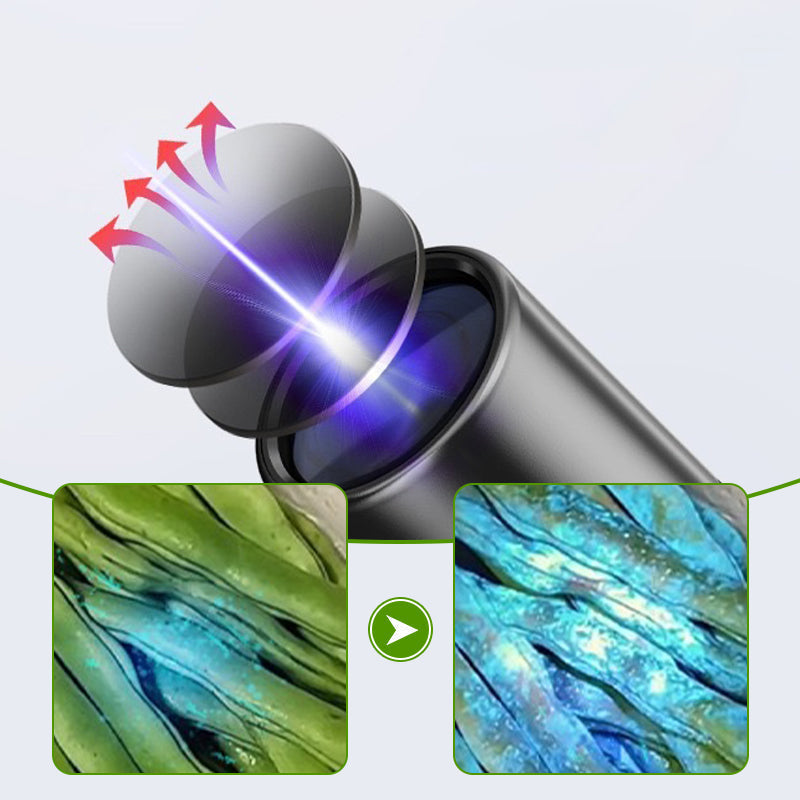 Moonval 365nm UV Black Light Flashlight, Compact Produce Inspection Torch