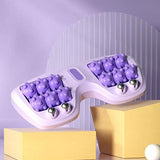 Moonval Double Foot Massage Roller, Portable Reflexology Massager for Foot Relaxation & Muscle Relief