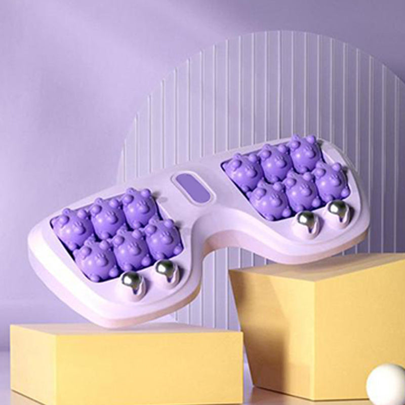 Moonval Double Foot Massage Roller, Portable Reflexology Massager for Foot Relaxation & Muscle Relief